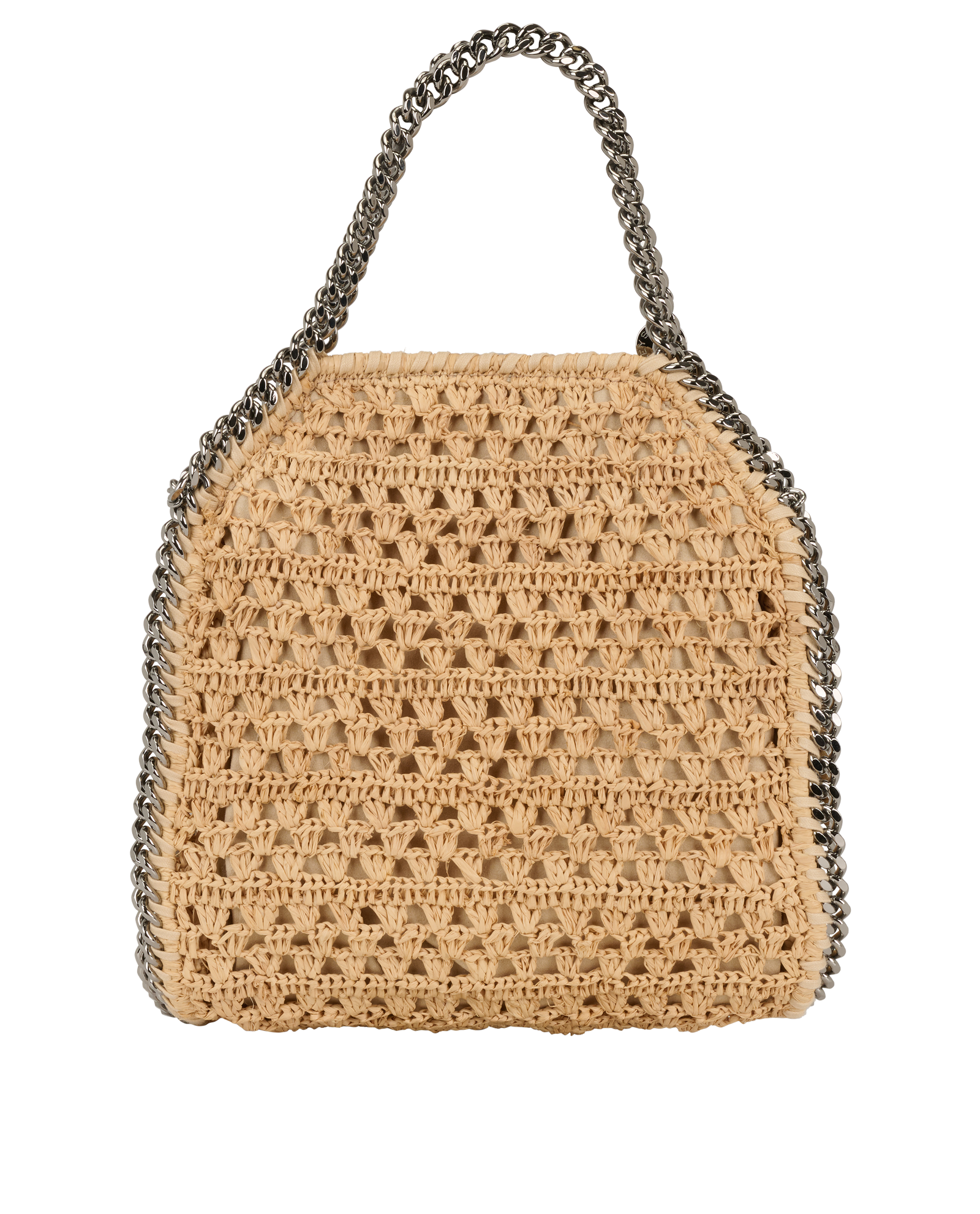 Mini Falabella Crochet, &pound;350, Handbags, Beige, Raffia, Back view